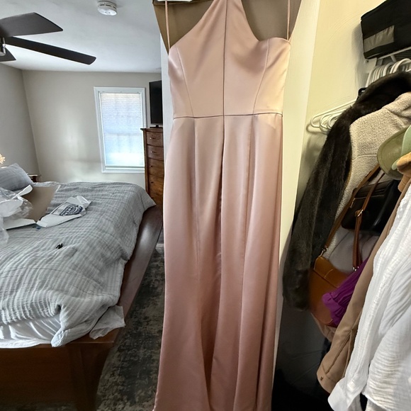 Amsale Rose Quartz Bridesmaid Dress - Picture 3 of 4